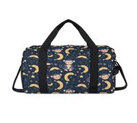 Borsone sportivo a forma di scimmia, con scomparto per scarpe, per la notte, per il fine settimana, da viaggio, palestra, organizer per bagagli per donne, uomini, bambini, ragazze e ragazzi