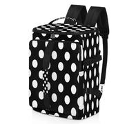 Borsone sportivo a pois per uomo e donna, borsa da fine settimana bianca con scomparto per scarpe, borsa per la notte, 47,5 l, per sport, palestra, viaggi, Colore, 47.5L, Organizer per borse