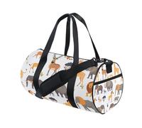 Borsone sportivo borsa da palestra borsa da viaggio borsa da viaggio borsa bagagli leone sciarpa gialla elefante per weekender sport vacanze danza, Multi