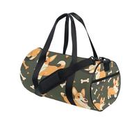 Borsone sportivo Borsa da palestra Borsa da viaggio Borsa da viaggio Borsa da viaggio Carino Ossa Corgi per Weekender Sport Vacanze Danza, Multi