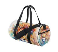 Borsone sportivo Borsa da palestra Borsone da viaggio Borsa da viaggio Borsa da viaggio Borsa da viaggio con leone colorato per weekender Sport Vacanze Danza