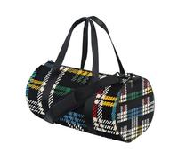 Borsone sportivo, borsa da palestra, borsone da viaggio, borsa da viaggio, borsa da viaggio con griglia colorata per weekender, sport, vacanze, danza