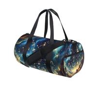 Borsone sportivo, borsa da palestra, borsone da viaggio, borsa da viaggio con stelle zodiacali nel cielo notturno per weekender, sport, vacanze, danza