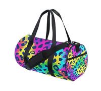 Borsone sportivo borsone da palestra borsone da viaggio borsa da viaggio borsa da viaggio borsa da viaggio leopardo viola verde per weekender sport vacanze danza, Multi