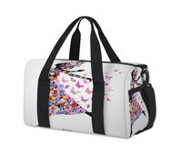 Borsone sportivo carino con farfalla magica, borsa da viaggio per il fine settimana, borsa da viaggio, palestra, borsone per bambini, ragazze, ragazzi, donne, uomini