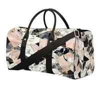 Borsone sportivo colorato con texture marmorizzata per uomini e donne, borsone da viaggio pieghevole resistente all'acqua, leggero, borsa da viaggio da portare con sé, borsa per la notte per