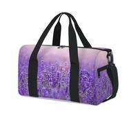 Borsone sportivo con campo di lavanda, borsa da viaggio per la notte, casual, da viaggio, palestra, per bambini, ragazze, ragazzi, donne, uomini