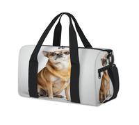 Borsone sportivo con cane chihuahua, per bambini, ragazze, ragazzi, donne, uomini, durante la notte, weekender, borsa da viaggio, borsa da viaggio, borsa da palestra casual