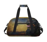Borsone sportivo con cane Rottweiler, per donne e uomini, cani, 24 l, borsa da viaggio o da palestra, per bambini, ragazze e ragazzi, Colore, (24L) UK, Organizer per borse