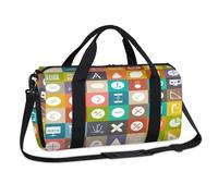 Borsone sportivo con cartello educativo per la matematica, borsa da viaggio per il fine settimana, borsa da viaggio, palestra, borsone per bambini, ragazze, ragazzi, donne, uomini