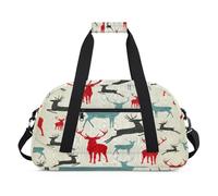 Borsone sportivo con cervo per donne e uomini, con alce, 24 l, per fine settimana, da viaggio, palestra, per bambini, ragazze e ragazzi, Colore, (24L) UK, Organizer per borse