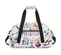 Borsone sportivo con formula chimica divertente, per donne e uomini, formula 24 l, borsa da viaggio per bambini, ragazze e ragazzi, Colore, (24L) UK, Organizer per borse