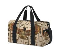 Borsone sportivo con geroglifici dell'antico Egitto, borsa da viaggio per il fine settimana, borsa da viaggio, palestra, borsone per bambini, ragazze, ragazzi, donne, uomini