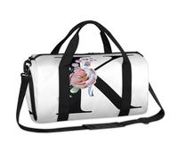 Borsone sportivo con lettere personalizzate K, borsa da viaggio per il fine settimana, borsa da viaggio, palestra, borsone per bambini, ragazze, ragazzi, donne, uomini