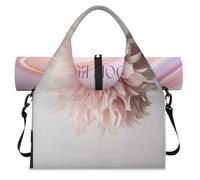 Borsone sportivo con motivo floreale primaverile con scomparto per scarpe, week-end e pernottamento, borsa da cabina per palestra, yoga, viaggio, Colore, L, Borsone da viaggio