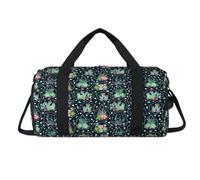 Borsone sportivo con motivo geometrico, con scomparto per scarpe, cactus tropicale, per la notte, per il weekend, da viaggio, palestra, organizer per bagagli per donne, uomini, bambini, ragazze e