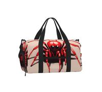 Borsone sportivo con piccolo ragno rosso carino con scomparto per scarpe, leggero, da palestra, weekender, per uomini e donne, borsa da viaggio impermeabile con tasca bagnata