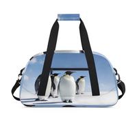 Borsone sportivo con pinguino Antartide, per donne e uomini, 24 l, per il fine settimana e la notte, borsa da viaggio, borsa da palestra per bambini, ragazze e ragazzi, Colore, (24L) UK, Organizer per