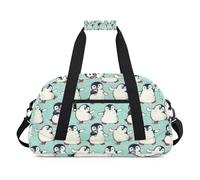Borsone sportivo con pinguino carino per donne e uomini, stampa pinguino, 24 l, borsa da viaggio per la notte, borsa da viaggio, borsa da palestra per bambini, ragazze e ragazzi, Colore, (24L) UK,