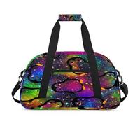 Borsone sportivo con pinguino galassia per donne e uomini, borsa colorata da 24 l, borsa da viaggio per bambini, ragazze e ragazzi, Colore, (24L) UK, Organizer per borse