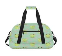 Borsone sportivo con rana, per donne e uomini, con fiori e rane, 24 l, borsa da viaggio, borsa da palestra per bambini, ragazze e ragazzi, Colore, (24L) UK, Organizer per borse