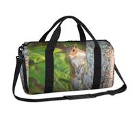 Borsone sportivo con scoiattolo selvatico scoiattolo per il fine settimana borsa da notte casual borsone da viaggio palestra borsone per bambini ragazze ragazzi donne uomini