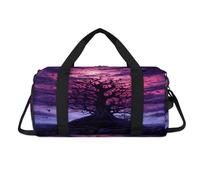 Borsone sportivo con scomparto per scarpe, con foresta magica, borsa da viaggio e palestra, organizer per bagagli per donne, uomini, bambini, ragazze e ragazzi