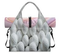 Borsone sportivo con scomparto per scarpe da golf e palline, borsa da viaggio per il fine settimana, borsa da cabina per palestra, yoga, viaggi, Colore, L, Borsone da viaggio