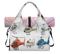 Borsone sportivo con scomparto per scarpe, per viaggi e week-end, per viaggi, palestra, yoga, Colore, L, Borsone da viaggio