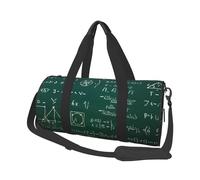 Borsone sportivo con stampa artistica di cavalli da 25 l, borsone rotondo da viaggio per uomini e donne, per palestra, escursionismo, yoga, nuoto, 45 x 23 x 23 cm, Formula matematica., Taglia unica