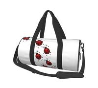 Borsone sportivo con stampa di tramonto e ponte sulla spiaggia, 25 l, borsone rotondo da viaggio per uomini e donne, per palestra, escursionismo, yoga, nuoto, 45 x 23 x 23 cm, Tracce Art Ladybug