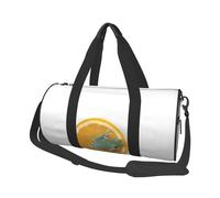 Borsone sportivo con stampa rana della pace, 25 l, borsone rotondo da viaggio per uomini e donne, per palestra, escursionismo, yoga, nuoto, 45 x 23 x 23 cm, Rana dell'albero della pace, Taglia unica