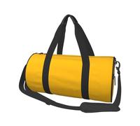 Borsone sportivo con stampa rosso corallo da 25 l, borsone rotondo da viaggio per uomini e donne, per palestra, escursionismo, yoga, nuoto, 45 x 23 x 23 cm, Giallo ambra., Taglia unica, Borsone da