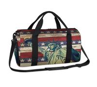 Borsone sportivo con statua della libertà americana, borsa da viaggio per il fine settimana, borsa da viaggio, palestra, borsone per bambini, ragazze, ragazzi, donne, uomini