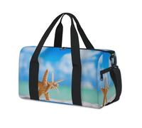 Borsone sportivo con stella marina, da spiaggia, per il fine settimana, per il fine settimana, borsa da viaggio, palestra, borsone per bambini, ragazze, ragazzi, donne, uomini