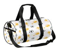 Borsone sportivo con trofei da calcio, borsone da palestra, da allenamento, leggero, a tracolla, borsone da viaggio, per uomini e donne (calcio), Trofei Calcio, 17.6(L) x 9(W) x 9(H) inch