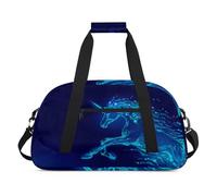 Borsone sportivo con unicorno blu galassia per donne e uomini, con unicorno magico da 24 l, borsa da viaggio per bambini, ragazze e ragazzi, Colore, (24L) UK, Organizer per borse