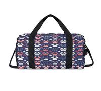 Borsone sportivo con zampa di stella, con scomparto per scarpe, per la notte, per il weekender, da viaggio, palestra, organizer per bagagli per donne, uomini, bambini, ragazze e ragazzi