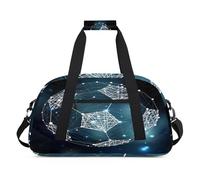 Borsone sportivo da calcio astratto per donne e uomini, da 24 l, per fine settimana, da viaggio, palestra, per bambini, ragazze e ragazzi, Colore, (24L) UK, Organizer per borse