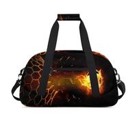 Borsone sportivo da calcio per donne e uomini, con stampa di palloni da calcio, 24 l, borsa da viaggio, borsa da palestra per bambini, ragazze e ragazzi, Colore, (24L) UK, Organizer per borse