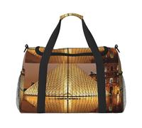 Borsone sportivo da donna, con stampa Museo del Louvre di Parigi, borsone da viaggio, borsone da uomo, piccolo, medio, weekend, per la notte, borsa sportiva da donna