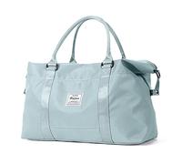 Borsone sportivo da donna, grande borsa da palestra da viaggio, borsa da viaggio, Blu, L, alla moda