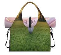 Borsone sportivo da golf per donne e uomini, per il fine settimana, per il fine settimana, con scomparto per scarpe, borsa a tracolla per yoga, palestra, viaggi, Colore, L, Organizer per borse