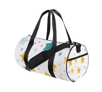 Borsone sportivo da palestra, borsone da viaggio, borsa da viaggio, borsa da viaggio blu giallo per inizio settimana, sport, vacanze, danza