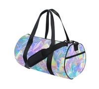 Borsone sportivo da palestra, borsone da viaggio, borsa da viaggio per creare olografico pastello per weekender, sport, vacanze, danza, Multi