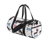 Borsone sportivo da palestra, borsone da viaggio, borsone da viaggio, borsone con bassotto, bacio per cani, per weekender, sport, vacanze, danza