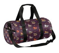 Borsone sportivo da palestra con cavallo a dondolo e stella, borsone da allenamento, leggero, da viaggio, per uomo e donna (cavallo a dondolo), Cavallo a dondolo Star, 17.6(L) x 9(W) x 9(H) inch