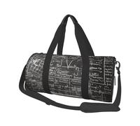 Borsone sportivo da palestra con stampa a righe tigre, tasca bagnata e scomparto per scarpe, borsone da viaggio per uomo e donna, Matematica scolastica, Taglia unica, Borsone da viaggio