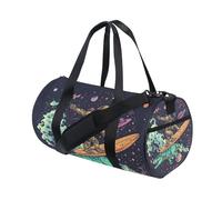 Borsone sportivo da palestra, da viaggio, borsa da viaggio, borsa da viaggio, divertente, per lo spazio, per weekender, sport, vacanze, danza