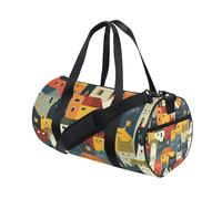 Borsone sportivo da palestra, da viaggio, con gatti, per weekender, sport, vacanze, danza
